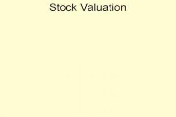 Lecture: Valuing Stocks and Bonds 