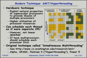 Lecture: Concurrency: Processes, Threads, and Address Spaces 