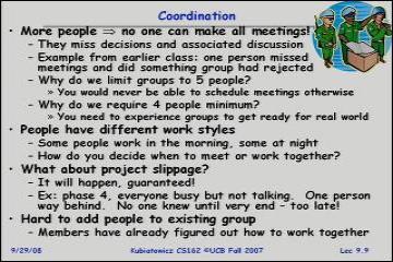 Lecture: Tips for working in a Project Team/ Cooperating Processes and Deadlock 