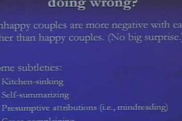 Lecture: Managing Differences in Families and Couples, Part 1