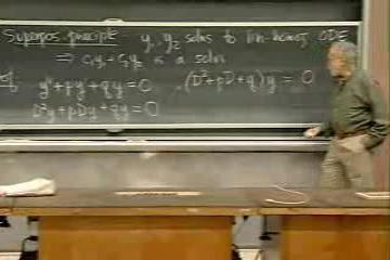 Lecture: Second-Order Linear Homogeneous ODE's: Superposition, Uniqueness, Wronskians