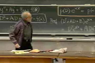 Lecture: Inhomogeneous ODE's: Operator and Solution Formulas Involving Ixponentials