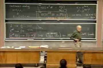 Lecture: Derivative Formulas; Using the Laplace Transform to Solve Linear ODE's