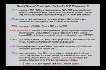 Lecture: Eukaryotic Transcription Apparatus and Methods to Analyze Transcription: Part II 