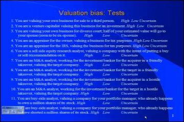 Lecture: Approaches to Valuation