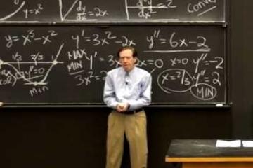 Lecture: Max and Min and Second Derivatives
