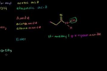 Lecture: Amides, Anhydrides, Esters and Acyl Chlorides 