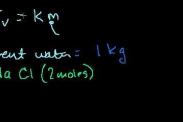 Lecture: Boiling Point Elevation and Freezing Point Supression 