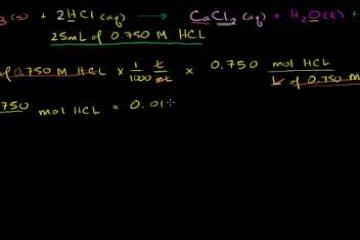 Lecture: Stoichiometry of a Reaction in Solution 