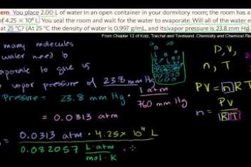 Lecture: Vapor Pressure Example 